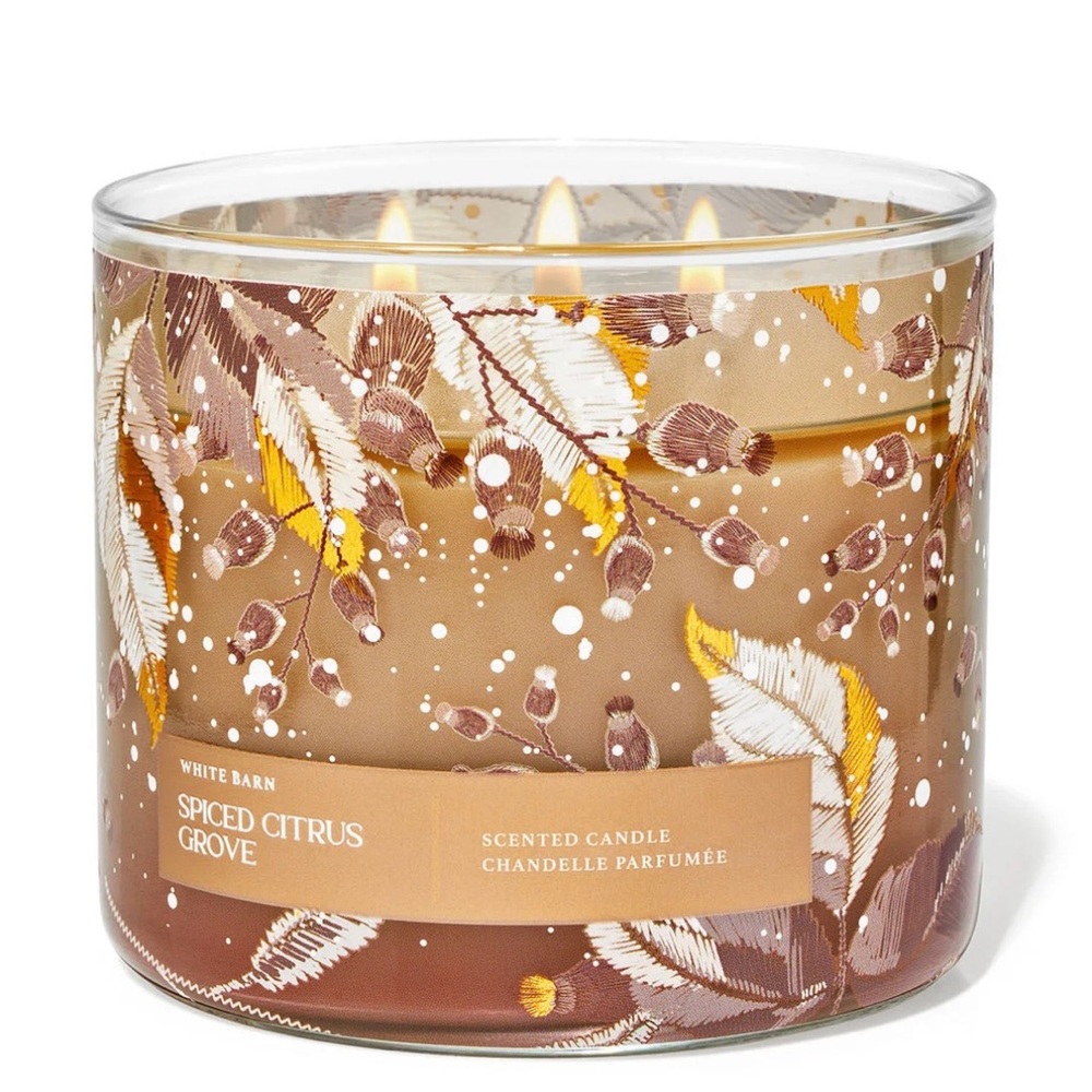 BATH & BODY WORKS "Spiced Citrus Grove" 3 Wick Candle 🆕